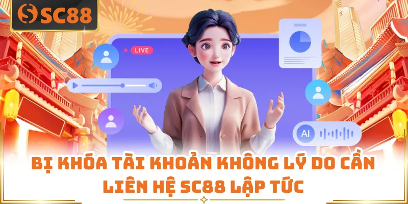 Bị khóa tài khoản không lý do cần liên hệ SC88 lập tức